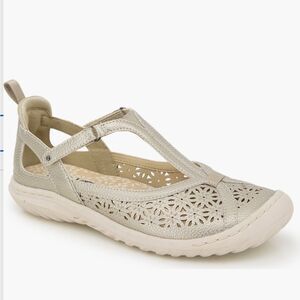 Women's JBU by jambu daffodil sneaker sandal 7.5  cream shimmer Comfort Classic